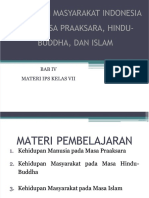 Masyarakat Indonesia Pada Masa Praaksara Hindu Budha Dan Islam