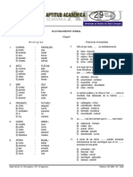 Razonamiento verbal: analogías y oraciones incompletas