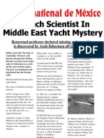 Biotech Scientist in Middle Eastern Yacht Mystery