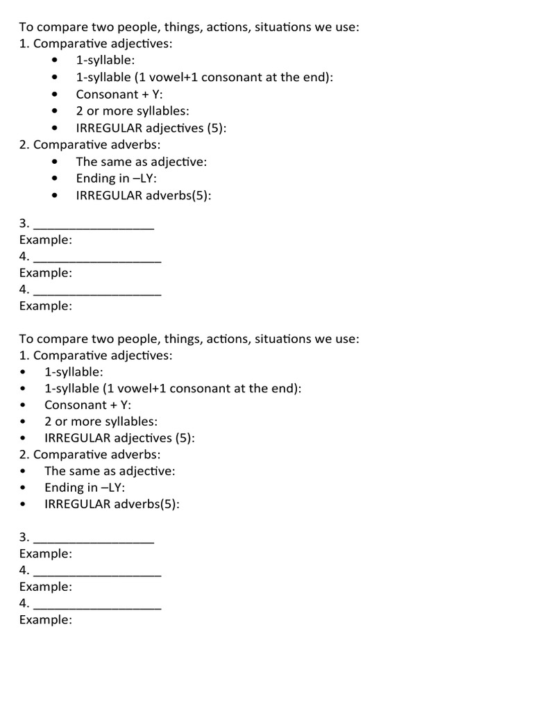 Grammar Guide: Comparatives Explained | PDF | Language Arts & Discipline