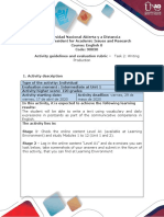 Activities Guide and Evaluation Rubric - Writing Production (1)