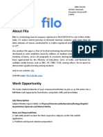 Filo - Campus Recruitment