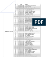 Jadwal Swab TKD Sabtu TGL 3