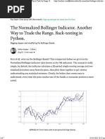 Bollinger Indicator - Normalized