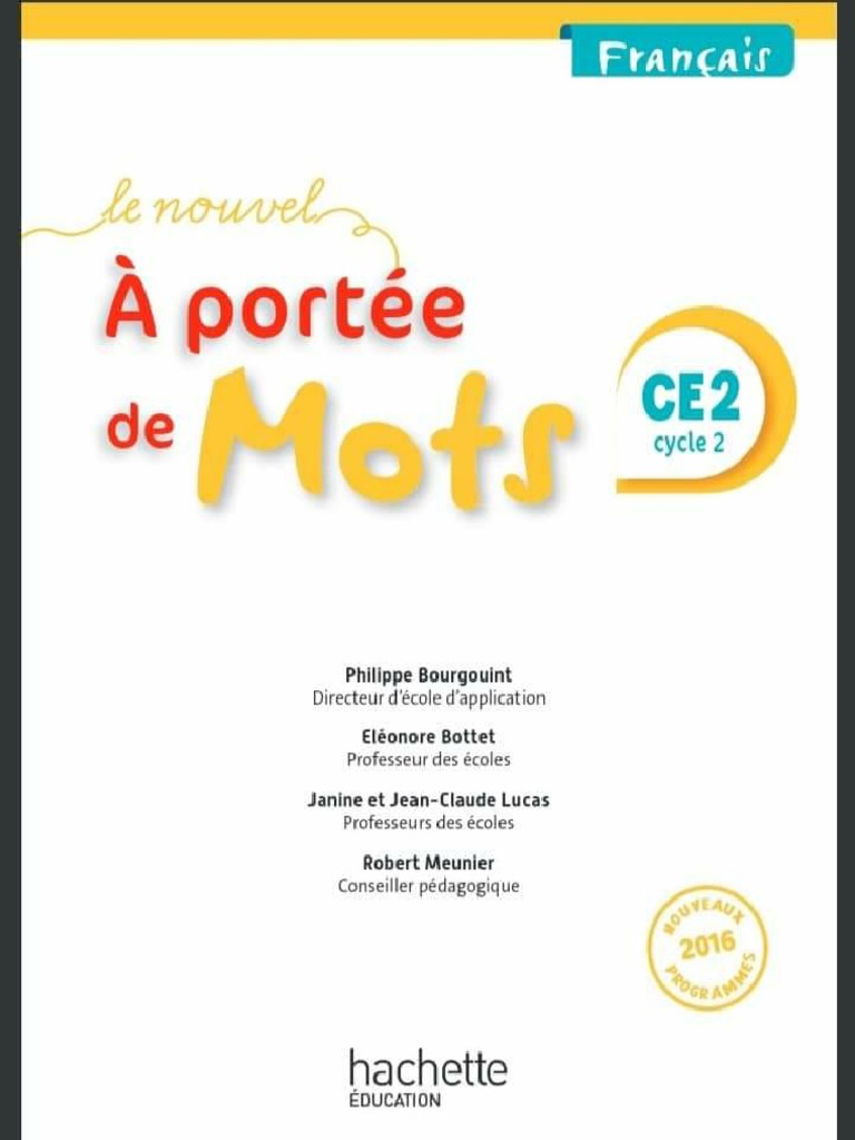 A Portée De Mots Ce2 En Ligne À Portée de Mots Ce2 | PDF