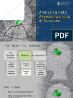 Analyzing Data: Assessing Group Differences