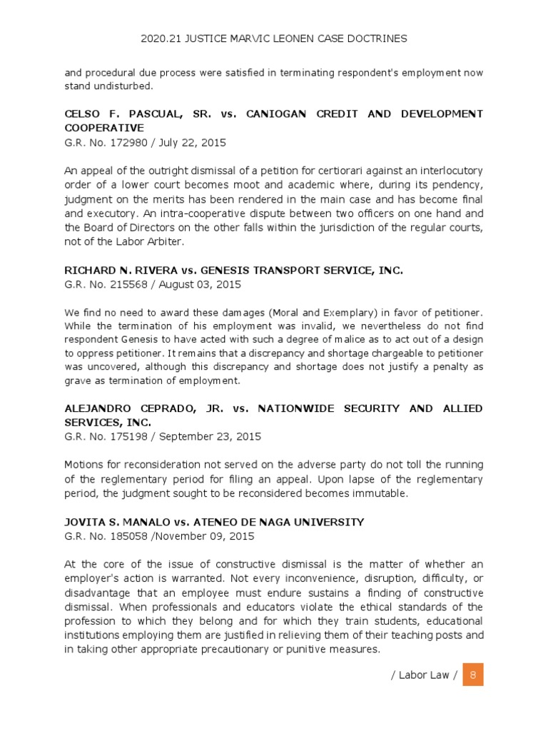 Case Doctrine | PDF