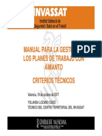 Manual para La Gestión de Los Planes de Trabajo Con Amianto Criterios Técnicos