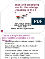 Challenges and Emerging Practices for Knowledge Organization in the Electronic Information Environment - Anil Mishra