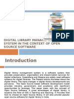 Digital Library Management System in the Context of OSS - Anil Mishra