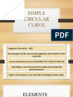 Simple Circular Curve