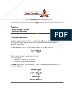 Motor Formulas