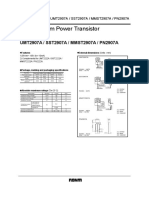 PNP Medium Power Transistor (Switching) : UMT2907A / SST2907A / MMST2907A / PN2907A