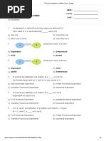 10-FDs & Normalization in DBMS - Print - Quizizz