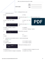 4-Python - Lists, Dictionaries and Loops - Print - Quizizz