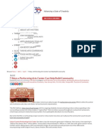 7 Ways A Performing Arts Center Can Help Build Community: April 23, 2015