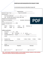 Form Permintaan Karyawan