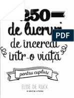 250 de Lucruri de Incercat Intr o Viata Pentru Cupluri Elise de Rijck 2pdf PDF Free