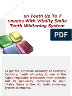 Whiten Teeth Up To 7 Shades With Vitality Smile Teeth Whitening System