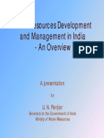 Water Resources Development and Management in India - An Overview