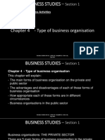 Chapter 4 - Types of Business Organisation