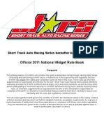 Official 2011 National Midget Rule Book: Short Track Auto Racing Series Hereafter Known As STARS