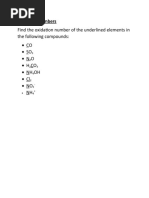 Calculation of Oxidation Number-Solved