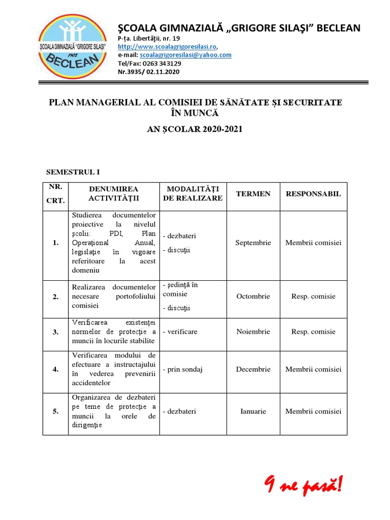 Plan Managerial SSM | PDF