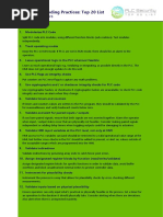 Top 20 Secure PLC Coding Practices V1.0