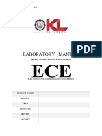 Laboratory Manual: 19EC3018 Lab Manual - July 2021 Odd Sem