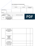 Nueva Plantilla Sesión de Aprendizaje de Psicomotricidad