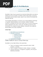 Key Concepts & Architecture: Data Platform As A Cloud Service