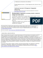 Biodegradable Magnesium Coronary Stents - Material, Design and Fabrication - 2014