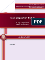 Exam Preparation (Part II) : Dr. Eng. Giorgio Vilardi Phone: 0644585624