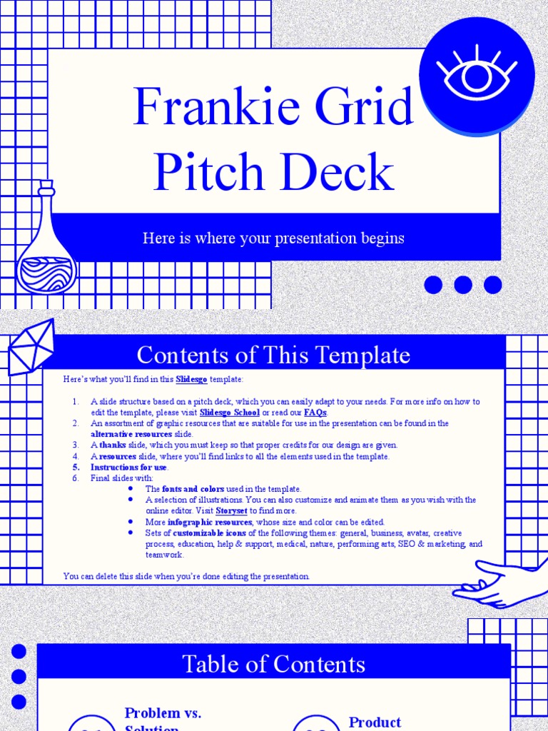 Frankie Grid Pitch Deck by Slidesgo | PDF | Planets | Mercury (Planet)