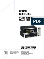 User Manual: Vlink Modem Model 1058 & 1068