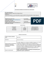 Formato de Avance Del Proyecto Comunitario Valle Verde