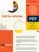 Brochure - Article Writing Competition