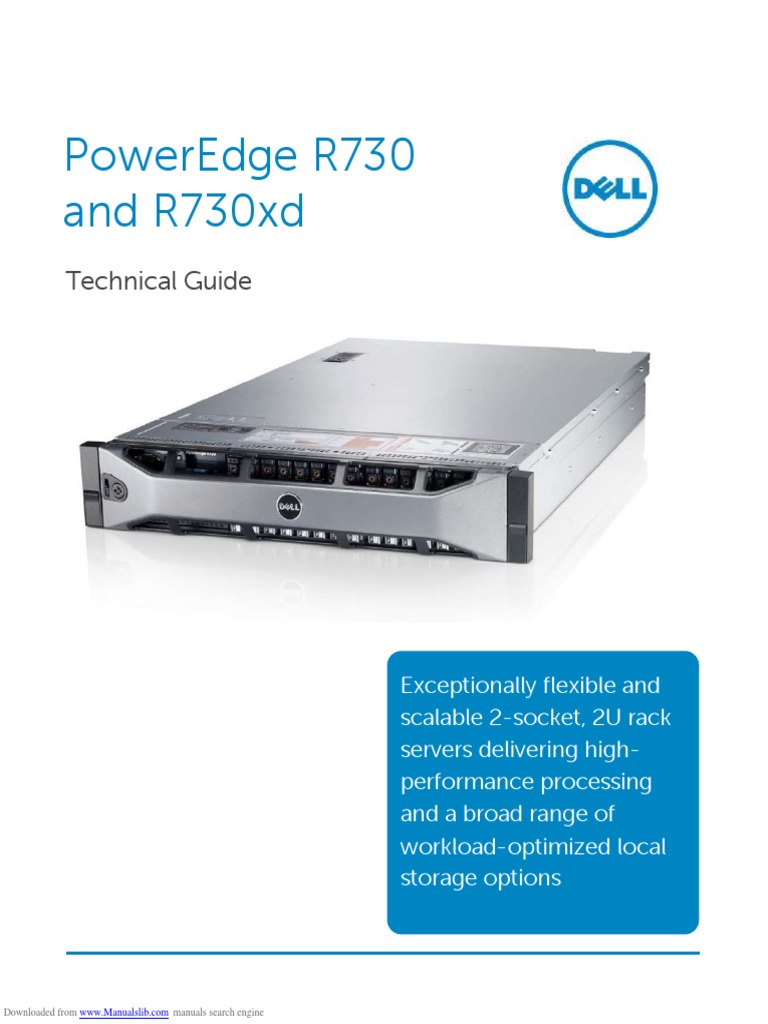 Poweredge R730 and R730Xd: Technical Guide | PDF | Solid State Drive ...
