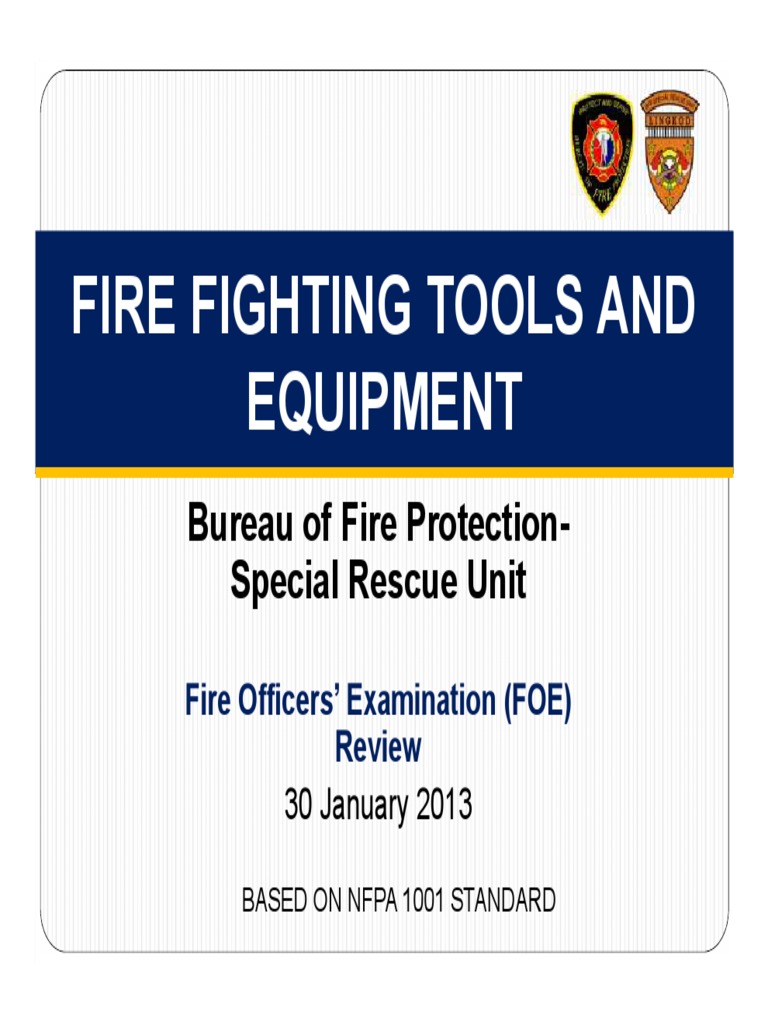 BFP Tools & Equipment, PDF, Fire Engine