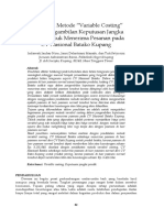 Penerapan Variable Costing Dalam Penentuan Strategi Jangka Panjang