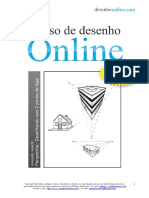 Curso de Desenho Online Nível Avançado Perspectiva Desenhando Com 2 Pontos de Fuga Aula 06 Grátis