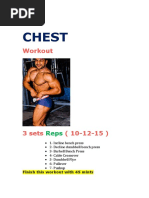 Weekly Gym Workout Plan | PDF