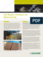CAC-Binder Solutions For Reprocessing: Application of CALUCEM - Calcium Aluminate Cements