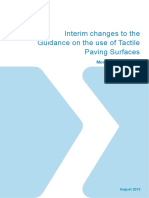 Interim Changes to the Guidance on the Use of Tactile Paving Surfaces