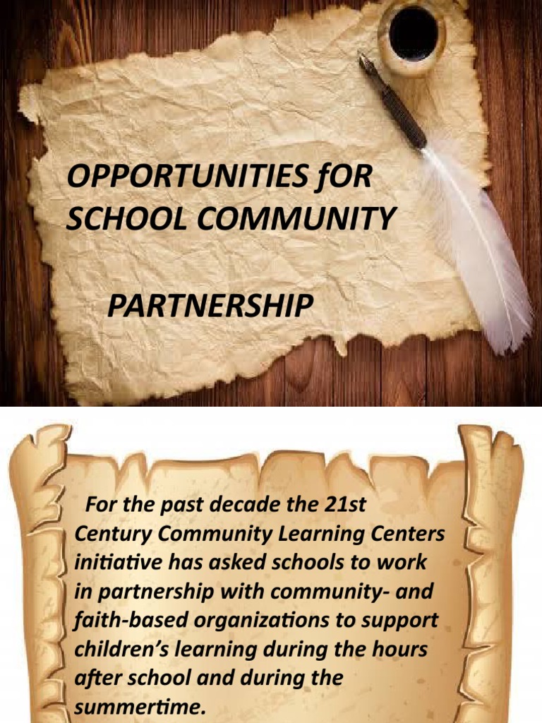 Enhancing School-Community Partnerships | PDF | Community | Human Nature