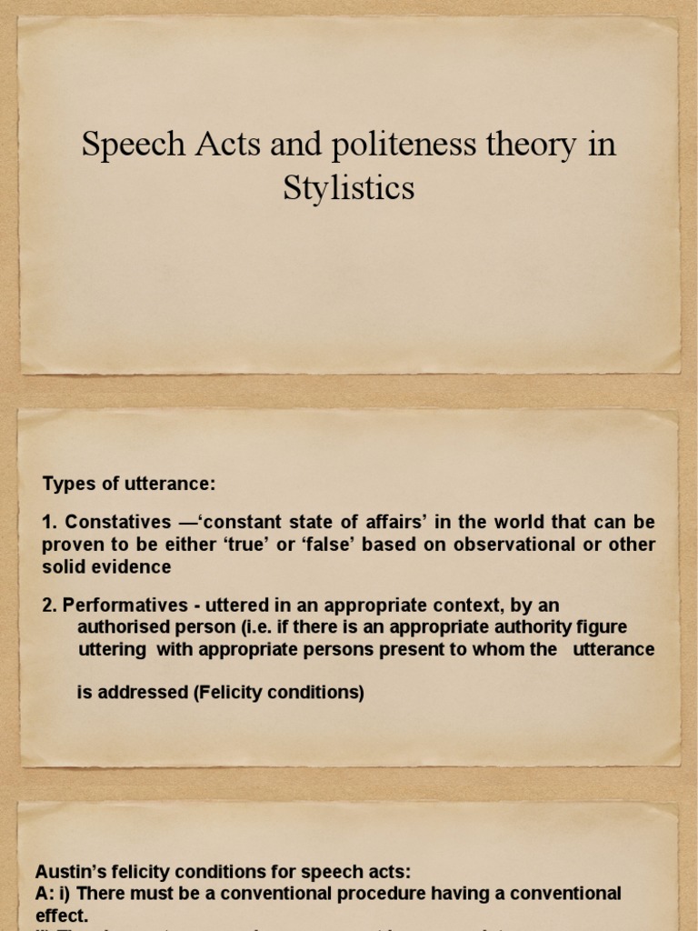 Speech Act Politeness and Impoliteness | PDF | Psychological Concepts ...
