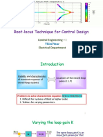 Root-Locus Technique For Control Design: Third Year