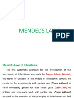  MENDEL'S LAWS OF INHERITANCE