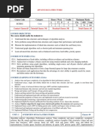 Course Code Category Hours / Week Credits Maximum Marks L T P C CIA SEE Total